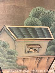 MaxSold Auction: Four-Panel Asian Hand-Painted Folding Screen - Ashland (Massachusetts, USA) PARTNER MANAGED Downsizing Online Auction - Old Connecticut Path