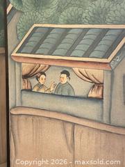 MaxSold Auction: Four-Panel Asian Hand-Painted Folding Screen - Ashland (Massachusetts, USA) PARTNER MANAGED Downsizing Online Auction - Old Connecticut Path