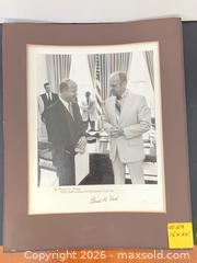 MaxSold Auction: Gerald Ford Signed/Inscribed 16" x 20" Black & White Photographic Print and Mat - Ashland (Massachusetts, USA) PARTNER MANAGED Downsizing Online Auction - Old Connecticut Path