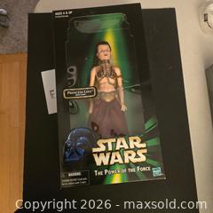 MaxSold Auction: Hasbro Star Wars Princess Leia (Slave Outfit) Large Action Figure - Ashland (Massachusetts, USA) PARTNER MANAGED Downsizing Online Auction - Old Connecticut Path