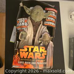 MaxSold Auction: Hasbro Star Wars Yoda Talking Electronic Figure - Ashland (Massachusetts, USA) PARTNER MANAGED Downsizing Online Auction - Old Connecticut Path