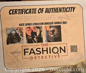 MaxSold Auction: Kate Spade Coulston Wheeler Handle Bag Black Leather Medium Shoulder Bag - Ashland (Massachusetts, USA) PARTNER MANAGED Downsizing Online Auction - Old Connecticut Path