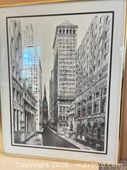 MaxSold Auction: Lot of 3 Framed Cityscape Art Prints in Gold-tone Frames - Ashland (Massachusetts, USA) PARTNER MANAGED Downsizing Online Auction - Old Connecticut Path