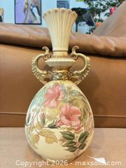 MaxSold Auction: Pair of Decorative Porcelain Vases — Tall Floral Urn & Cherub Dual-Tulip - Ashland (Massachusetts, USA) PARTNER MANAGED Downsizing Online Auction - Old Connecticut Path