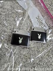 MaxSold Auction: Pair of Vintage Playboy Novelty Petrol Table Lighters, Japan - Ashland (Massachusetts, USA) PARTNER MANAGED Downsizing Online Auction - Old Connecticut Path