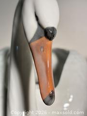 MaxSold Auction: Pair of White Porcelain Swan Planters with Hand-Painted Details - Ashland (Massachusetts, USA) PARTNER MANAGED Downsizing Online Auction - Old Connecticut Path