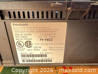 MaxSold Auction: Panasonic PV-V4022 VHS VCR (4-Head OmniVision) - Ashland (Massachusetts, USA) PARTNER MANAGED Downsizing Online Auction - Old Connecticut Path