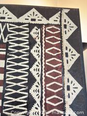 MaxSold Auction: Polynesian Tapa Bark Cloth Framed Wall Panel 26x72 - Ashland (Massachusetts, USA) PARTNER MANAGED Downsizing Online Auction - Old Connecticut Path