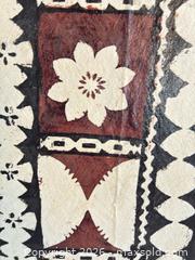 MaxSold Auction: Polynesian Tapa Bark Cloth Framed Wall Panel 26x72 - Ashland (Massachusetts, USA) PARTNER MANAGED Downsizing Online Auction - Old Connecticut Path
