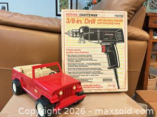 MaxSold Auction: Sears Craftsman 3/8-in Corded Drill Model 910150 and Tonka Model Pickup truck - Ashland (Massachusetts, USA) PARTNER MANAGED Downsizing Online Auction - Old Connecticut Path