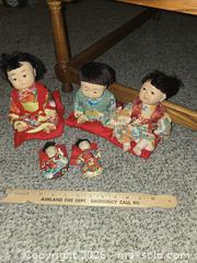 MaxSold Auction: Set of 5 Vintage Japanese-Style Ichimatsu Gofun Baby Dolls - Ashland (Massachusetts, USA) PARTNER MANAGED Downsizing Online Auction - Old Connecticut Path
