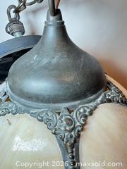 MaxSold Auction: Victorian Art Nouveau Slag Glass Hanging Pendant Light - Ashland (Massachusetts, USA) PARTNER MANAGED Downsizing Online Auction - Old Connecticut Path