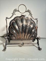MaxSold Auction: Victorian Shell-Form Hinged Biscuit Server, Gilt Interior - Ashland (Massachusetts, USA) PARTNER MANAGED Downsizing Online Auction - Old Connecticut Path