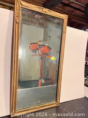 MaxSold Auction: Vintage Carved Wood Framed Wall Mirror, 22" x 11.5" - Ashland (Massachusetts, USA) PARTNER MANAGED Downsizing Online Auction - Old Connecticut Path