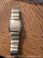 MaxSold Auction: Vintage Men's RADO Florence Two-Tone Tonneau Quartz Watch - Ashland (Massachusetts, USA) PARTNER MANAGED Downsizing Online Auction - Old Connecticut Path