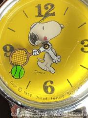 MaxSold Auction: Vintage Snoopy Tennis Character Wristwatch (30–34 mm) - Ashland (Massachusetts, USA) PARTNER MANAGED Downsizing Online Auction - Old Connecticut Path