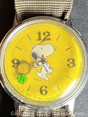 MaxSold Auction: Vintage Snoopy Tennis Character Wristwatch (30–34 mm) - Ashland (Massachusetts, USA) PARTNER MANAGED Downsizing Online Auction - Old Connecticut Path