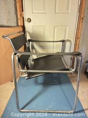 MaxSold Auction: Wassily/Bauhaus Style Chrome Tubular Lounge Chair, Black Straps - Ashland (Massachusetts, USA) PARTNER MANAGED Downsizing Online Auction - Old Connecticut Path