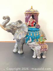 MaxSold Auction: Waterford Maj. Elephant Holiday Heirlooms Ceramic Cookie Jar Set - Ashland (Massachusetts, USA) PARTNER MANAGED Downsizing Online Auction - Old Connecticut Path