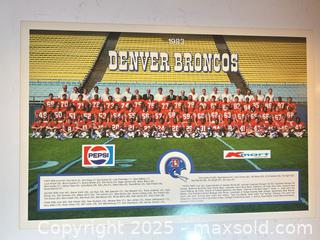 MaxSold Auction: 1983 Denver Broncos Team Photo - John Elway Rookie Year!  - Parker (Colorado, USA) SELLER MANAGED Commercial Liquidation Online Auction - Heritage Oak Drive