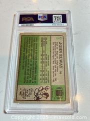 MaxSold Auction: 1984 Topps #63 JOHN ELWAY Graded PSA 7 ROOKIE CARD NM - Denver Broncos Hall of Famer! - Parker (Colorado, USA) SELLER MANAGED Commercial Liquidation Online Auction - Heritage Oak Drive