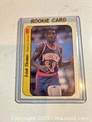 MaxSold Auction: 1986 Fleer Sticker #10 ISIAH THOMAS Rookie Card Hall of Famer! - Parker (Colorado, USA) SELLER MANAGED Commercial Liquidation Online Auction - Heritage Oak Drive