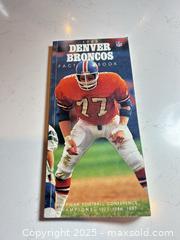 MaxSold Auction: 1988 DENVER BRONCOS Fact Book/ Media Guide / Press Book - Parker (Colorado, USA) SELLER MANAGED Commercial Liquidation Online Auction - Heritage Oak Drive