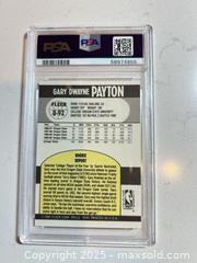 MaxSold Auction: 1990 Fleer Update #U-92 GARY PAYTON Graded Hall of Famer ROOKIE CARD PSA 8 NM-Mint - Seattle Supersonics - Parker (Colorado, USA) SELLER MANAGED Commercial Liquidation Online Auction - Heritage Oak Drive