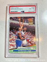 MaxSold Auction: 1992 Fleer Ultra #328 SHAQUILLE O'NEAL Graded Hall of Famer ROOKIE CARD PSA 8 NM-Mint - Parker (Colorado, USA) SELLER MANAGED Commercial Liquidation Online Auction - Heritage Oak Drive
