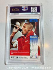 MaxSold Auction: 1992 Skybox #382 SHAQUILLE O'NEAL Graded Hall of Famer ROOKIE CARD PSA 8 NM-Mint - Parker (Colorado, USA) SELLER MANAGED Commercial Liquidation Online Auction - Heritage Oak Drive