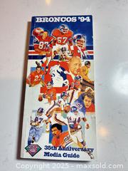 MaxSold Auction: 1994 DENVER BRONCOS Media Guide / Press Book - Parker (Colorado, USA) SELLER MANAGED Commercial Liquidation Online Auction - Heritage Oak Drive