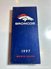 MaxSold Auction: 1997 DENVER BRONCOS Media Guide / Press Book - Parker (Colorado, USA) SELLER MANAGED Commercial Liquidation Online Auction - Heritage Oak Drive