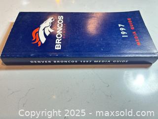 MaxSold Auction: 1997 DENVER BRONCOS Media Guide / Press Book - Parker (Colorado, USA) SELLER MANAGED Commercial Liquidation Online Auction - Heritage Oak Drive