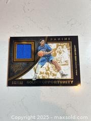 MaxSold Auction: 2016 Panini Black Gold JAHIL OKAFOR Duke Jersey Card Golden Opportunity - Parker (Colorado, USA) SELLER MANAGED Commercial Liquidation Online Auction - Heritage Oak Drive