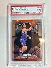 MaxSold Auction: 2019 Panini Prizm #257 CAMERON JOHNSON Graded ROOKIE CARD PSA 9 Mint - Denver Nuggets Superstar - Parker (Colorado, USA) SELLER MANAGED Commercial Liquidation Online Auction - Heritage Oak Drive