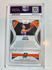 MaxSold Auction: 2019 Panini Prizm #257 CAMERON JOHNSON Graded ROOKIE CARD PSA 9 Mint - Denver Nuggets Superstar - Parker (Colorado, USA) SELLER MANAGED Commercial Liquidation Online Auction - Heritage Oak Drive