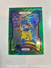 MaxSold Auction: 2023 Puka Nacua Prizm Green Wave Rookie Card #357 - Parker (Colorado, USA) SELLER MANAGED Commercial Liquidation Online Auction - Heritage Oak Drive