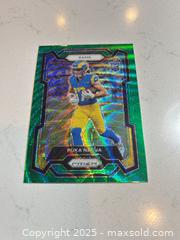 MaxSold Auction: 2023 Puka Nacua Prizm Green Wave Rookie Card #357 - Parker (Colorado, USA) SELLER MANAGED Commercial Liquidation Online Auction - Heritage Oak Drive