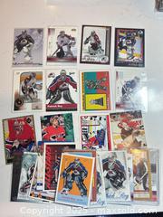 MaxSold Auction: 26X Card Lot of Avalanche Hall of Famer PATRICK ROY - Colorado Avalanche / Montreal Canadians - Parker (Colorado, USA) SELLER MANAGED Commercial Liquidation Online Auction - Heritage Oak Drive