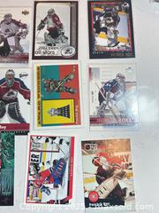 MaxSold Auction: 26X Card Lot of Avalanche Hall of Famer PATRICK ROY - Colorado Avalanche / Montreal Canadians - Parker (Colorado, USA) SELLER MANAGED Commercial Liquidation Online Auction - Heritage Oak Drive