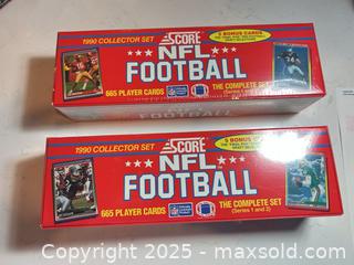 MaxSold Auction: 2X 1990 Score Football Sealed Complete Set - Series 1 and 2 - 660 Cards in each set! - Parker (Colorado, USA) SELLER MANAGED Commercial Liquidation Online Auction - Heritage Oak Drive
