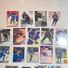MaxSold Auction: 36X Card Lot of Avalanche Hall of Famer JOE SAKIC - Colorado Avalanche / Quebec Nordiques - Parker (Colorado, USA) SELLER MANAGED Commercial Liquidation Online Auction - Heritage Oak Drive