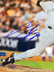 MaxSold Auction: AARON COOK All Star Game - Signed 8x10 Photo - Colorado Rockies  - Parker (Colorado, USA) SELLER MANAGED Commercial Liquidation Online Auction - Heritage Oak Drive