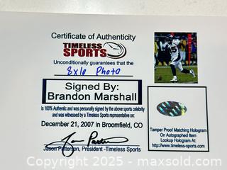 MaxSold Auction: Brandon Marshall Signed 8x10 Photo — Denver Broncos  - Parker (Colorado, USA) SELLER MANAGED Commercial Liquidation Online Auction - Heritage Oak Drive
