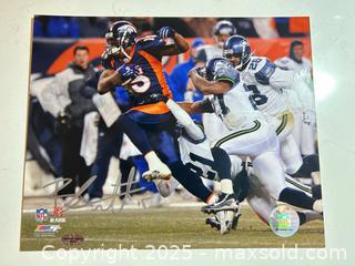 MaxSold Auction: BRANDON MARSHALL Signed 8x10 Photo — Denver Broncos    - Parker (Colorado, USA) SELLER MANAGED Commercial Liquidation Online Auction - Heritage Oak Drive