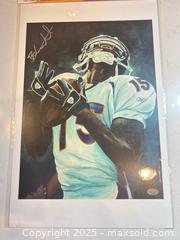 MaxSold Auction: BRANDON MARSHALL Signed Denver Broncos 11x14 Lithograph/Print  - Parker (Colorado, USA) SELLER MANAGED Commercial Liquidation Online Auction - Heritage Oak Drive