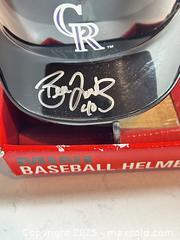 MaxSold Auction: BRIAN FUENTES Autographed Colorado Rockies Mini Helmet - 2007 NL Champs! - Parker (Colorado, USA) SELLER MANAGED Commercial Liquidation Online Auction - Heritage Oak Drive