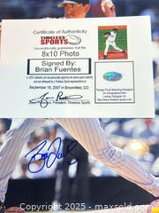 MaxSold Auction: Brian Fuentes Signed 8x10 Photo - Colorado Rockies - Timeless Sports COA - Parker (Colorado, USA) SELLER MANAGED Commercial Liquidation Online Auction - Heritage Oak Drive