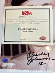 MaxSold Auction: CHARLEY JOHNSON Signed 8x10 Photo - Denver Broncos QB Legend Ring of Famer - Latitude Sports COA - Parker (Colorado, USA) SELLER MANAGED Commercial Liquidation Online Auction - Heritage Oak Drive