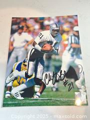 MaxSold Auction: CLIFF BRANCH - Signed 8x10 Photo - Oakland Raiders SB Champ and NFL Hall of Famer - CU Buffs Legend - Parker (Colorado, USA) SELLER MANAGED Commercial Liquidation Online Auction - Heritage Oak Drive